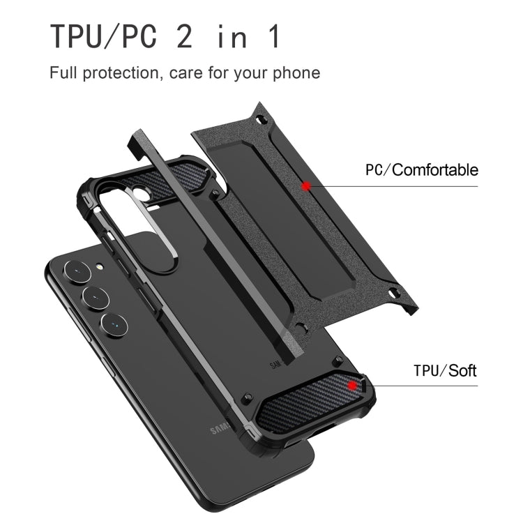 Custodia rigida per PC in TPU con armatura magica, For Samsung Galaxy S23 5G, For Samsung Galaxy S23+ 5G, For Samsung Galaxy S23 Ultra 5G