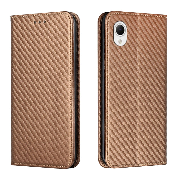 Custodia per telefono in pelle con vibrazione magnetica in fibra di carbonio, For Samsung Galaxy A14 5G, For Samsung Galaxy A23e, For OPPO A17, For OPPO A57 2022
