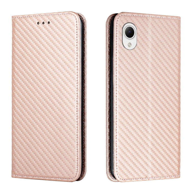 Custodia per telefono in pelle con vibrazione magnetica in fibra di carbonio, For Samsung Galaxy A14 5G, For Samsung Galaxy A23e, For OPPO A17, For OPPO A57 2022