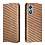 Custodia per telefono in pelle con vibrazione magnetica in fibra di carbonio, For Samsung Galaxy A14 5G, For Samsung Galaxy A23e, For OPPO A17, For OPPO A57 2022