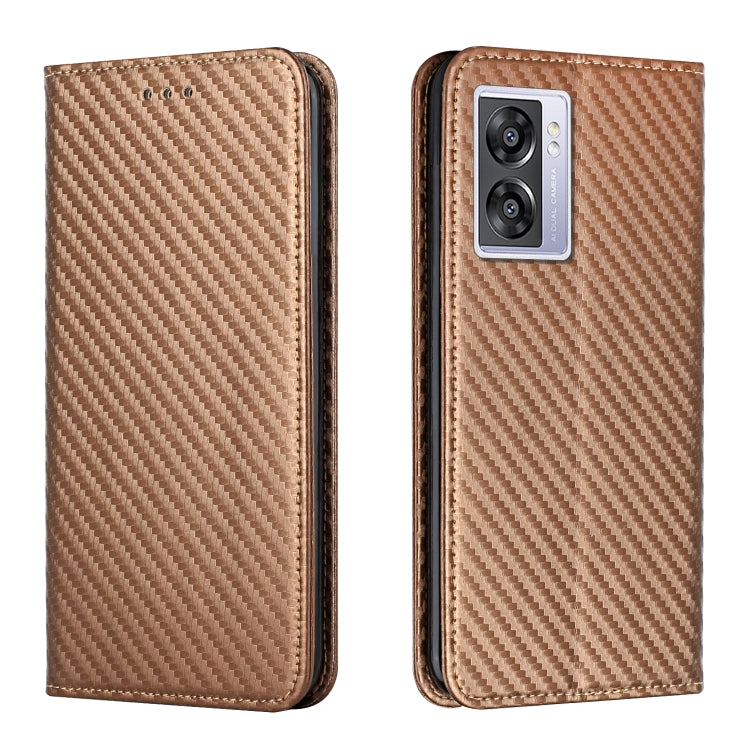 Custodia per telefono in pelle con vibrazione magnetica in fibra di carbonio, For Samsung Galaxy A14 5G, For Samsung Galaxy A23e, For OPPO A17, For OPPO A57 2022