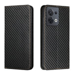 Custodia per telefono in pelle con vibrazione magnetica in fibra di carbonio, For OPPO Reno8, For OPPO Reno8 Pro, For Samsung Galaxy S23 5G, For Samsung Galaxy S23+ 5G