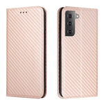 Custodia per telefono in pelle con vibrazione magnetica in fibra di carbonio, For OPPO Reno8, For OPPO Reno8 Pro, For Samsung Galaxy S23 5G, For Samsung Galaxy S23+ 5G