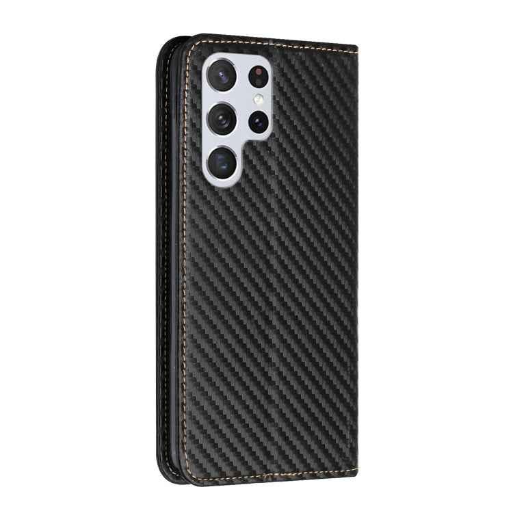 Custodia per telefono in pelle con vibrazione magnetica in fibra di carbonio, For Samsung Galaxy S23 Ultra 5G, For vivo Y16, For vivo Y22s, For Xiaomi Redmi A1