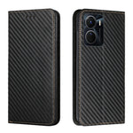 Custodia per telefono in pelle con vibrazione magnetica in fibra di carbonio, For Samsung Galaxy S23 Ultra 5G, For vivo Y16, For vivo Y22s, For Xiaomi Redmi A1