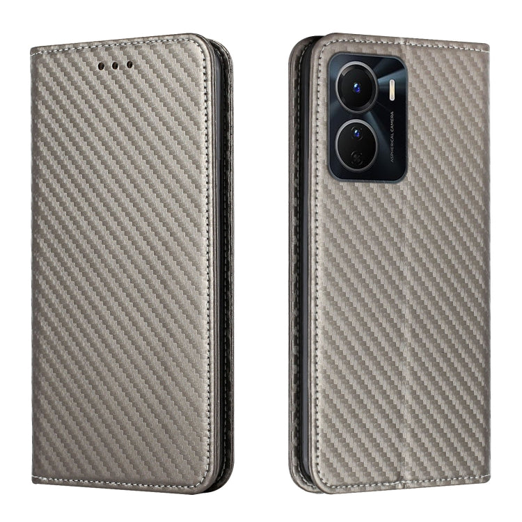 Custodia per telefono in pelle con vibrazione magnetica in fibra di carbonio, For Samsung Galaxy S23 Ultra 5G, For vivo Y16, For vivo Y22s, For Xiaomi Redmi A1