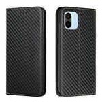Custodia per telefono in pelle con vibrazione magnetica in fibra di carbonio, For Samsung Galaxy S23 Ultra 5G, For vivo Y16, For vivo Y22s, For Xiaomi Redmi A1