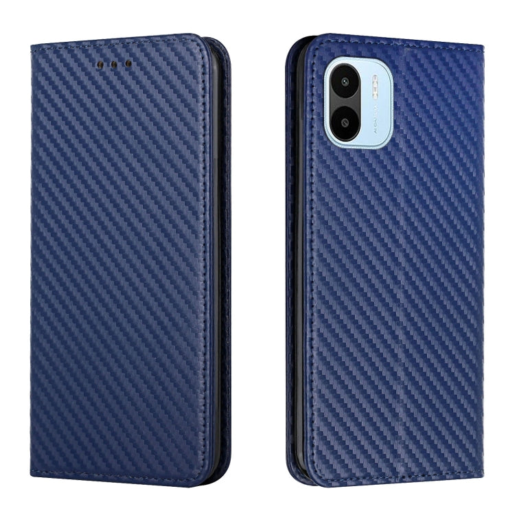 Custodia per telefono in pelle con vibrazione magnetica in fibra di carbonio, For Samsung Galaxy S23 Ultra 5G, For vivo Y16, For vivo Y22s, For Xiaomi Redmi A1