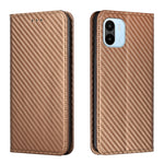 Custodia per telefono in pelle con vibrazione magnetica in fibra di carbonio, For Samsung Galaxy S23 Ultra 5G, For vivo Y16, For vivo Y22s, For Xiaomi Redmi A1