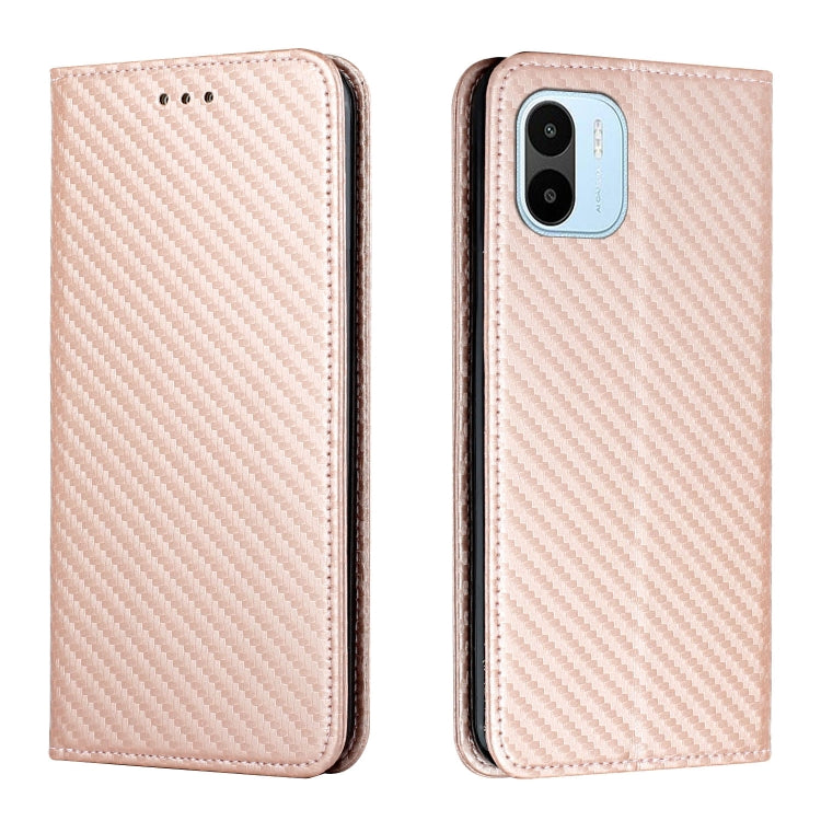 Custodia per telefono in pelle con vibrazione magnetica in fibra di carbonio, For Samsung Galaxy S23 Ultra 5G, For vivo Y16, For vivo Y22s, For Xiaomi Redmi A1
