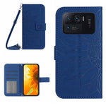 Skin Feel Custodia per cellulare in pelle con motivo a fiori di sole con cordino, For Xiaomi Mi 11 Ultra, For Xiaomi Mi Note 10 / Note 10 Pro / CC9 Pro