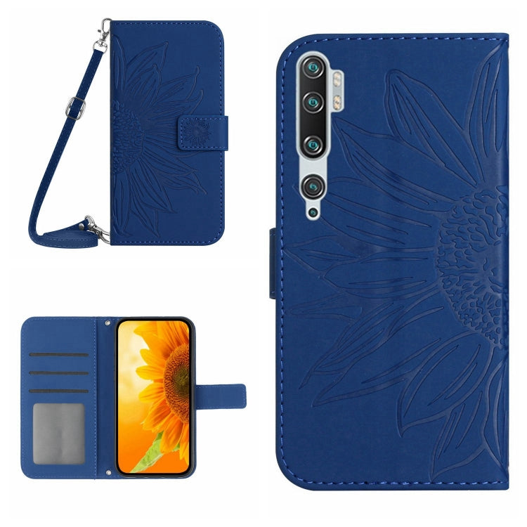 Skin Feel Custodia per cellulare in pelle con motivo a fiori di sole con cordino, For Xiaomi Mi 11 Ultra, For Xiaomi Mi Note 10 / Note 10 Pro / CC9 Pro