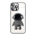 Custodia per telefono con supporto per astronauta per PC galvanico con pellicola per lenti, For iPhone 14, For iPhone 14 Plus, For iPhone 14 Pro, For iPhone 14 Pro Max