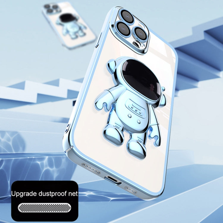 Custodia per telefono con supporto per astronauta per PC galvanico con pellicola per lenti, For iPhone 12 Pro Max, For iPhone 11, For iPhone 11 Pro, For iPhone 11 Pro Max