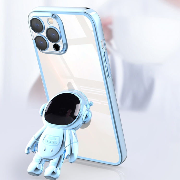 Custodia per telefono con supporto per astronauta per PC galvanico con pellicola per lenti, For iPhone 12 Pro Max, For iPhone 11, For iPhone 11 Pro, For iPhone 11 Pro Max