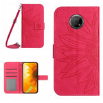 Skin Feel Custodia per cellulare in pelle con motivo a fiori di sole con cordino, For Nokia G50 5G, For Nokia G300