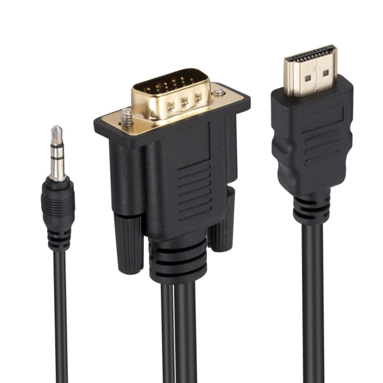 Cavo adattatore da HDMI a VGA con audio, lunghezza 1,8 m, HDMI to VGA