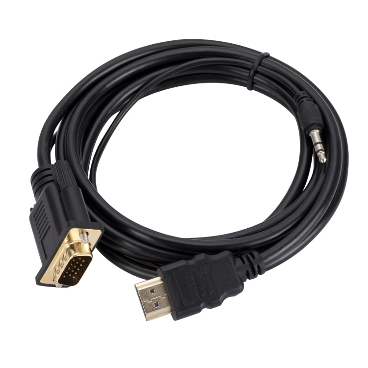 Cavo adattatore da HDMI a VGA con audio, lunghezza 1,8 m, HDMI to VGA