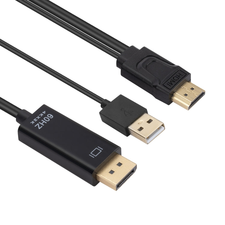 Cavo adattatore da HDMI a USB+DisplayPort con alimentatore, lunghezza: 1,8 m, 180cm