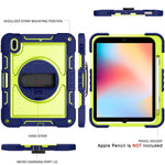 Custodia antiurto in silicone antiurto a contrasto di colore con rotazione a 360 gradi + custodia per tablet PC, For iPad 10th Gen 10.9 2022