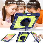 Custodia antiurto in silicone antiurto a contrasto di colore con rotazione a 360 gradi + custodia per tablet PC, For iPad 10th Gen 10.9 2022
