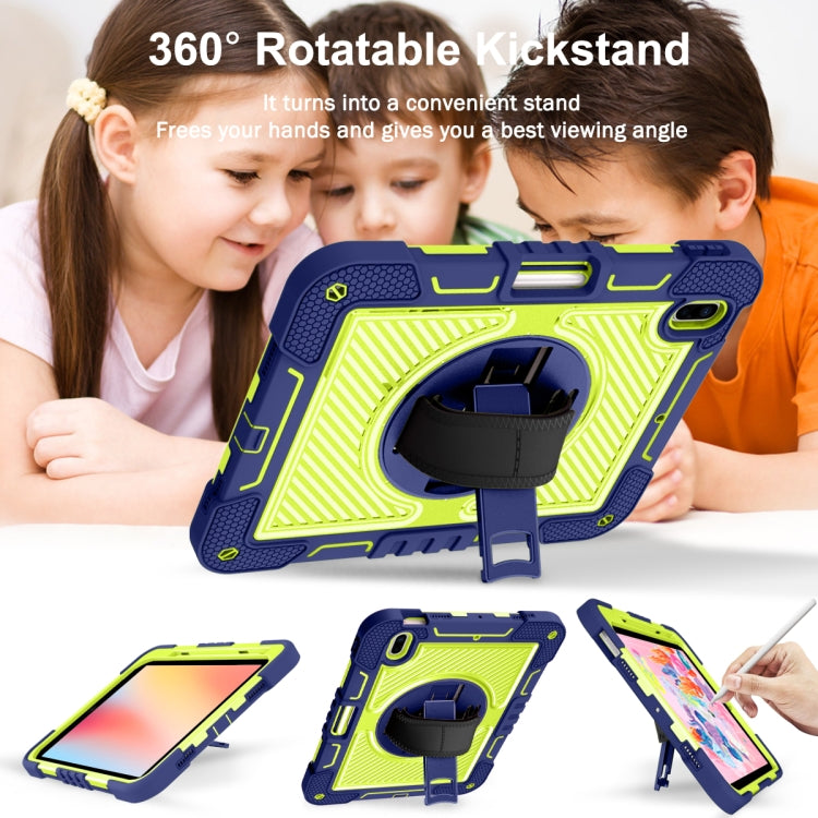 Custodia antiurto in silicone antiurto a contrasto di colore con rotazione a 360 gradi + custodia per tablet PC, For iPad 10th Gen 10.9 2022