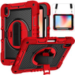 Custodia antiurto in silicone antiurto a contrasto di colore con rotazione a 360 gradi + custodia per tablet PC, For iPad 10th Gen 10.9 2022