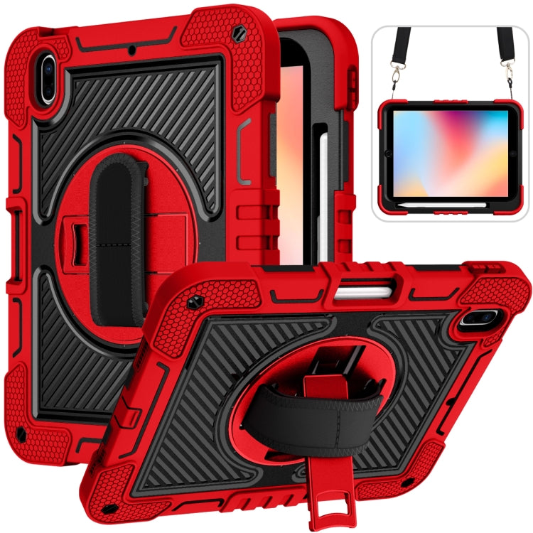 Custodia antiurto in silicone antiurto a contrasto di colore con rotazione a 360 gradi + custodia per tablet PC, For iPad 10th Gen 10.9 2022