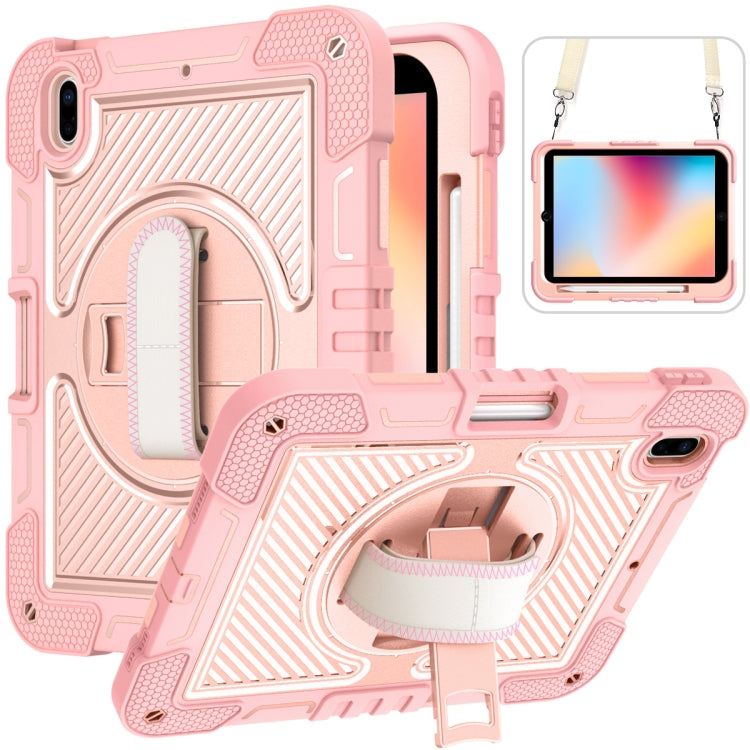 Custodia antiurto in silicone antiurto a contrasto di colore con rotazione a 360 gradi + custodia per tablet PC, For iPad 10th Gen 10.9 2022