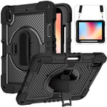 Custodia antiurto in silicone antiurto a contrasto di colore con rotazione a 360 gradi + custodia per tablet PC, For iPad 10th Gen 10.9 2022