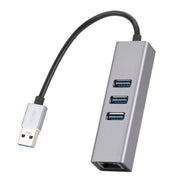 SL-030 Scheda di rete Gigabit Hub di conversione da USB a RJ45+3 USB 3.0 HUB, USB to RJ45 & 3 x USB