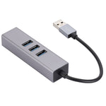 SL-030 Scheda di rete Gigabit Hub di conversione da USB a RJ45+3 USB 3.0 HUB, USB to RJ45 & 3 x USB