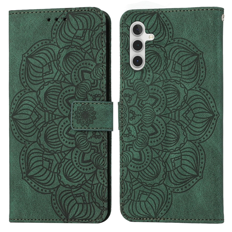Custodia per cellulare in pelle flip goffrata con mandala, For Samsung Galaxy A14 5G, For Samsung Galaxy A23e, For OPPO A17, For OPPO A57 2022, For OPPO Reno8