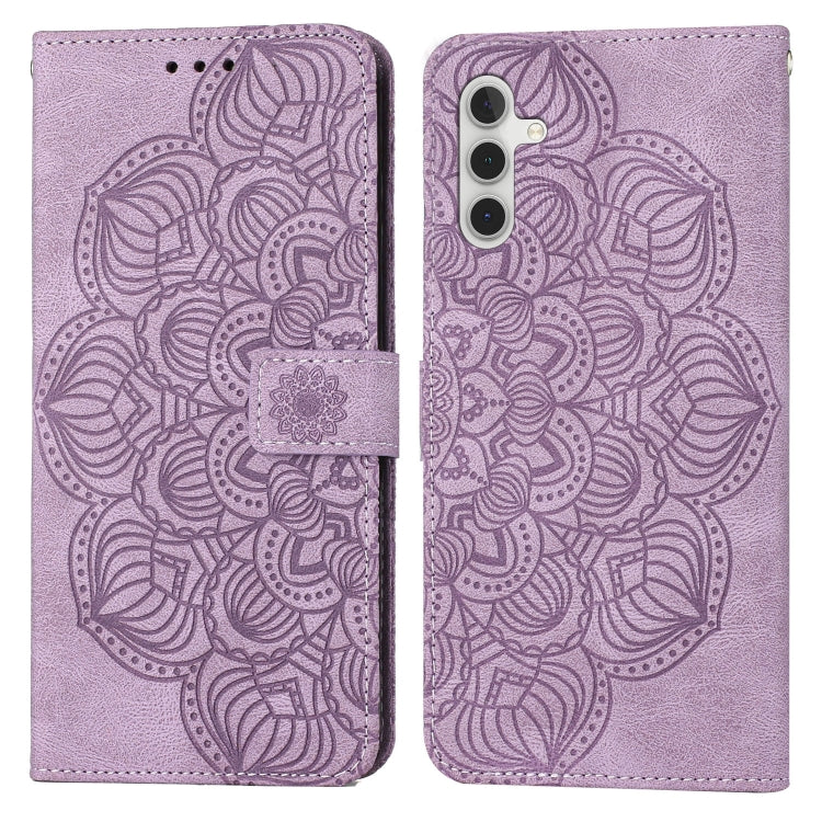 Custodia per cellulare in pelle flip goffrata con mandala, For Samsung Galaxy A14 5G, For Samsung Galaxy A23e, For OPPO A17, For OPPO A57 2022, For OPPO Reno8