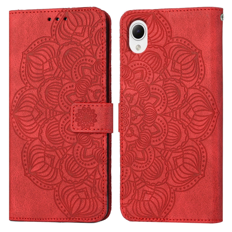 Custodia per cellulare in pelle flip goffrata con mandala, For Samsung Galaxy A14 5G, For Samsung Galaxy A23e, For OPPO A17, For OPPO A57 2022, For OPPO Reno8
