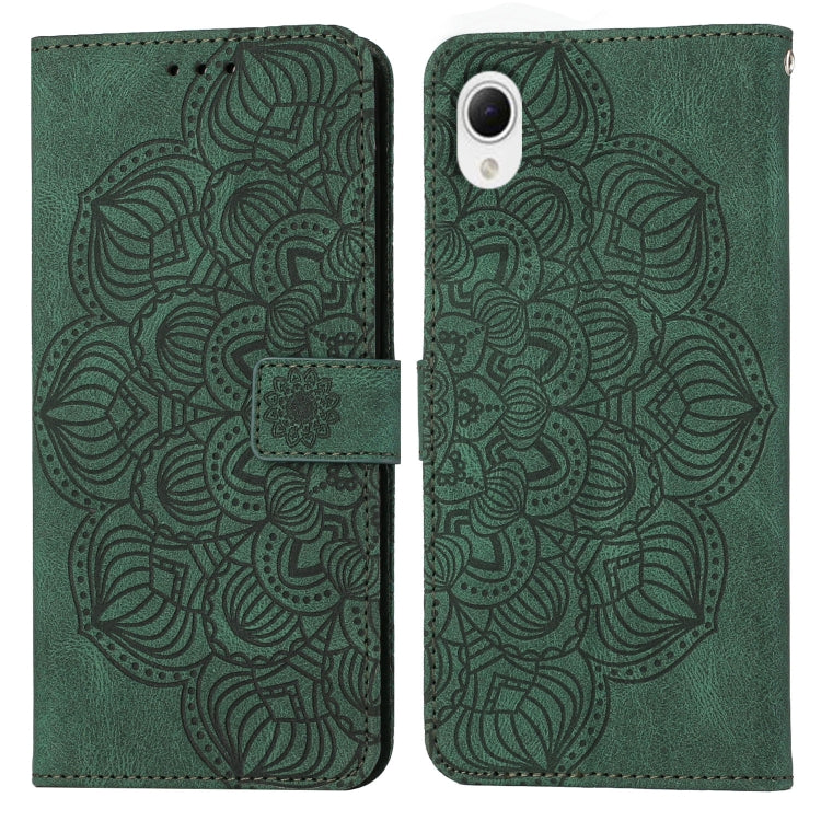 Custodia per cellulare in pelle flip goffrata con mandala, For Samsung Galaxy A14 5G, For Samsung Galaxy A23e, For OPPO A17, For OPPO A57 2022, For OPPO Reno8