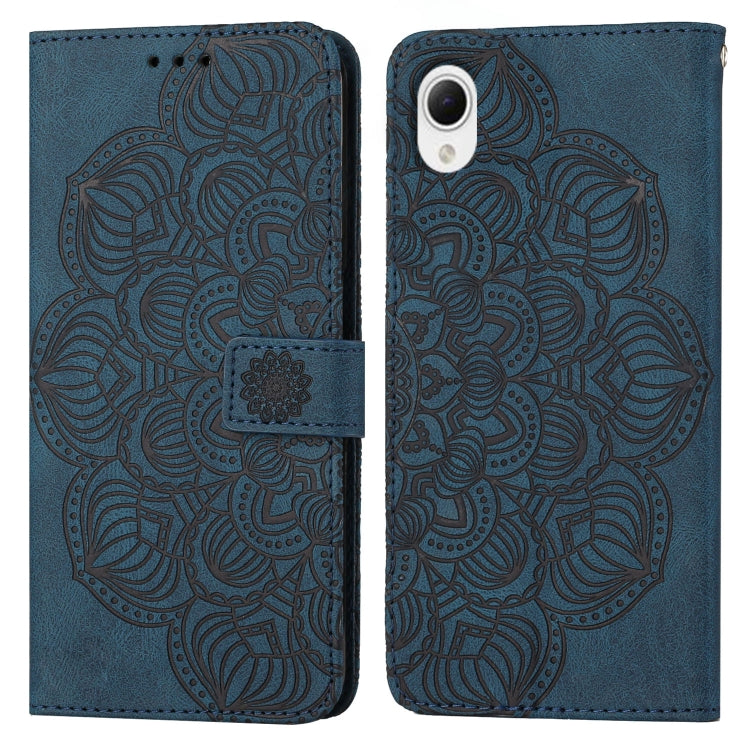 Custodia per cellulare in pelle flip goffrata con mandala, For Samsung Galaxy A14 5G, For Samsung Galaxy A23e, For OPPO A17, For OPPO A57 2022, For OPPO Reno8