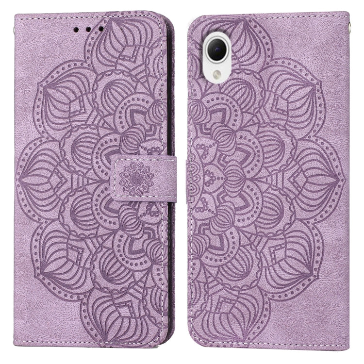 Custodia per cellulare in pelle flip goffrata con mandala, For Samsung Galaxy A14 5G, For Samsung Galaxy A23e, For OPPO A17, For OPPO A57 2022, For OPPO Reno8