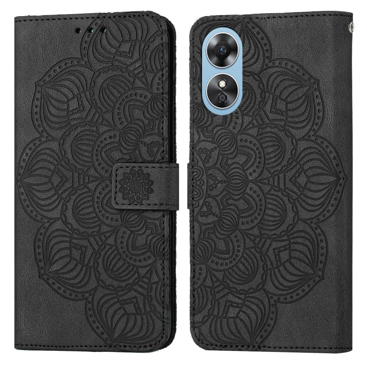 Custodia per cellulare in pelle flip goffrata con mandala, For Samsung Galaxy A14 5G, For Samsung Galaxy A23e, For OPPO A17, For OPPO A57 2022, For OPPO Reno8