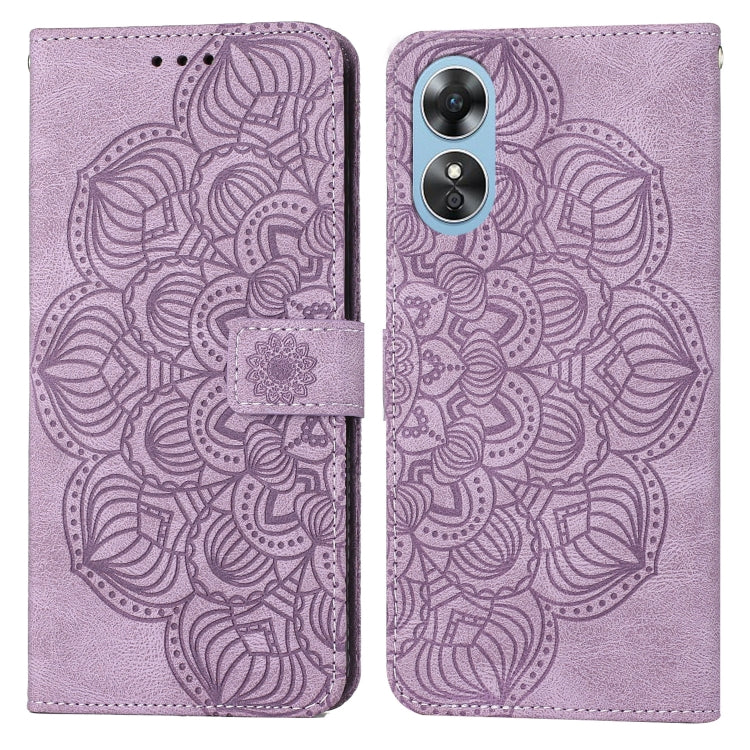 Custodia per cellulare in pelle flip goffrata con mandala, For Samsung Galaxy A14 5G, For Samsung Galaxy A23e, For OPPO A17, For OPPO A57 2022, For OPPO Reno8