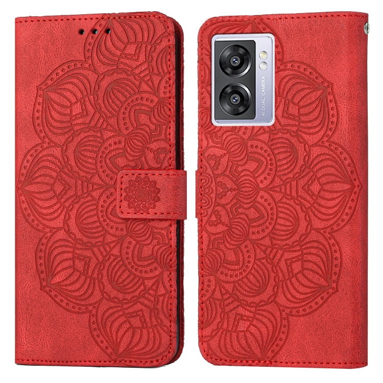 Custodia per cellulare in pelle flip goffrata con mandala, For Samsung Galaxy A14 5G, For Samsung Galaxy A23e, For OPPO A17, For OPPO A57 2022, For OPPO Reno8