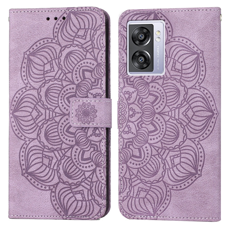 Custodia per cellulare in pelle flip goffrata con mandala, For Samsung Galaxy A14 5G, For Samsung Galaxy A23e, For OPPO A17, For OPPO A57 2022, For OPPO Reno8