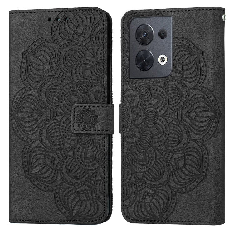 Custodia per cellulare in pelle flip goffrata con mandala, For Samsung Galaxy A14 5G, For Samsung Galaxy A23e, For OPPO A17, For OPPO A57 2022, For OPPO Reno8
