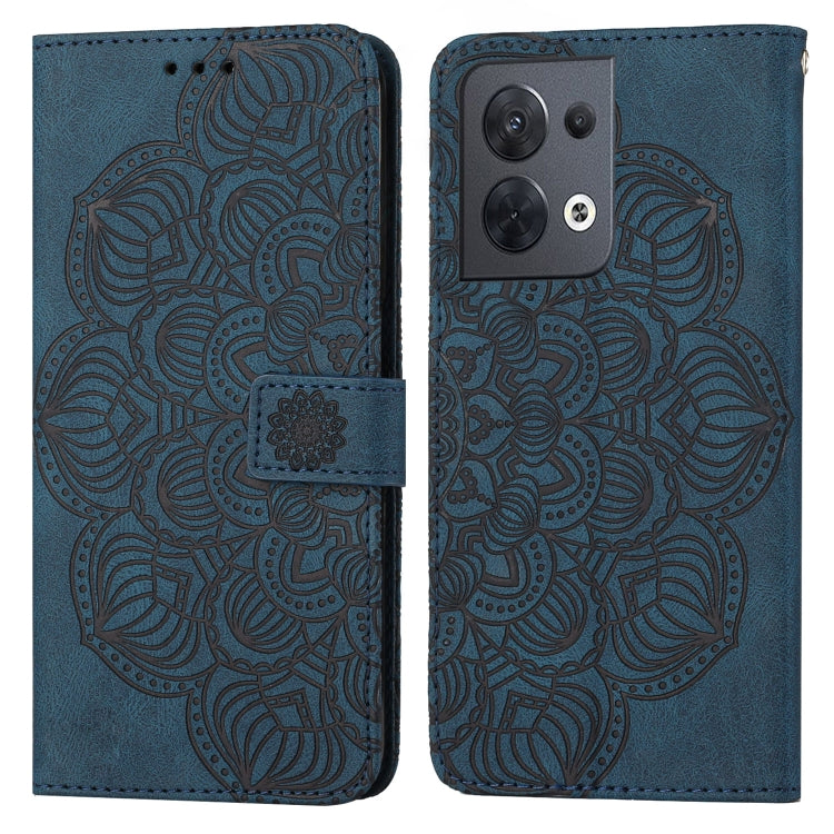 Custodia per cellulare in pelle flip goffrata con mandala, For Samsung Galaxy A14 5G, For Samsung Galaxy A23e, For OPPO A17, For OPPO A57 2022, For OPPO Reno8