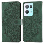 Custodia per cellulare in pelle flip goffrata con mandala, For OPPO Reno8 Pro, For Samsung Galaxy S23 5G, For Samsung Galaxy S23+ 5G, For Samsung Galaxy S23 Ultra 5G