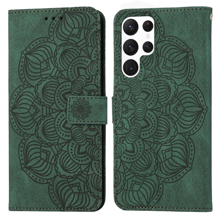 Custodia per cellulare in pelle flip goffrata con mandala, For OPPO Reno8 Pro, For Samsung Galaxy S23 5G, For Samsung Galaxy S23+ 5G, For Samsung Galaxy S23 Ultra 5G