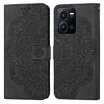 Custodia per cellulare in pelle flip goffrata con mandala, For vivo Y16, For vivo Y22s, For Xiaomi Redmi A1, For Xiaomi 12T / 12T Pro / Redmi K50 Ultra