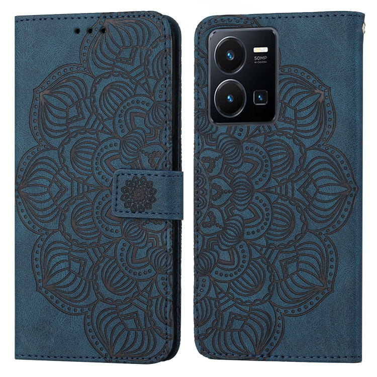 Custodia per cellulare in pelle flip goffrata con mandala, For vivo Y16, For vivo Y22s, For Xiaomi Redmi A1, For Xiaomi 12T / 12T Pro / Redmi K50 Ultra