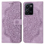 Custodia per cellulare in pelle flip goffrata con mandala, For vivo Y16, For vivo Y22s, For Xiaomi Redmi A1, For Xiaomi 12T / 12T Pro / Redmi K50 Ultra