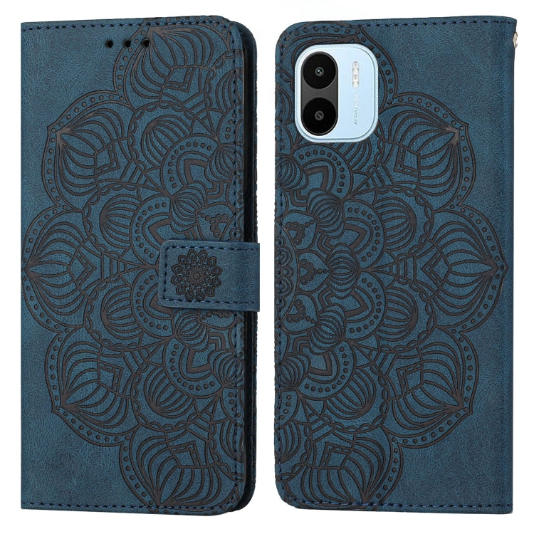 Custodia per cellulare in pelle flip goffrata con mandala, For vivo Y16, For vivo Y22s, For Xiaomi Redmi A1, For Xiaomi 12T / 12T Pro / Redmi K50 Ultra